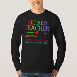 T-shirt Enseignant Retraité 2022 Pas mon problème Enseigne