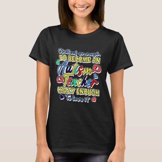 T-shirt Enseignant sensibilisation sur l'autisme (Devant)