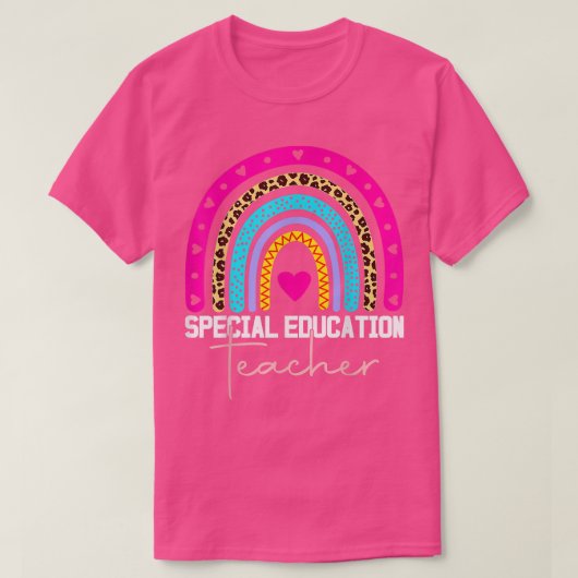 T-shirt Enseignant Spécial Spirate Ed SPED Leopard Rai (Design devant)
