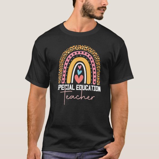 T-shirt Enseignant Spécial Spirate Ed SPED Leopard Rai (Devant)