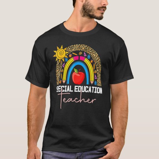 T-shirt Enseignant Spécial Spirate Ed SPED Leopard Rai (Devant)