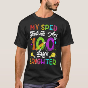 T-shirt Enseignant Spécialisé 100 Jours Plus Lumineux 100è