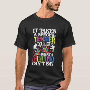 T-shirt Enseignant spécialisé en sensibilisation à l'autis