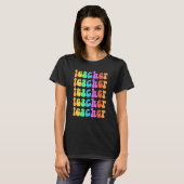 T-shirt ENSEIGNANT super I Enseigner École élémentaire Squ (Devant entier)