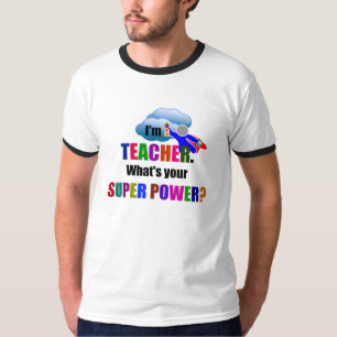 T-shirt enseignant Superhero