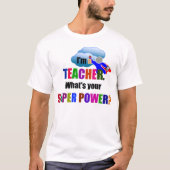 T-shirt Enseignant Superhero (Devant)