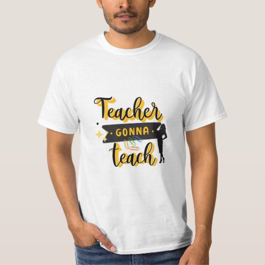 T-shirt enseignant T- shart blanc (Devant)