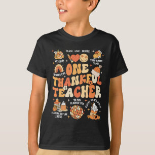 T-shirt Enseignant Thanksgiving Un Remerciement Enseignant