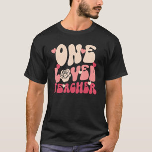 T-shirt Enseignant Valentine One Loved Enseignant Happy Va