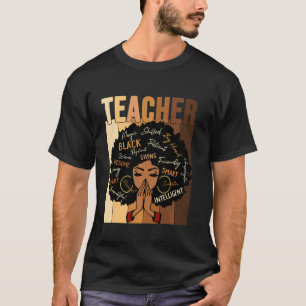 T-shirt Enseignante Black Womens Afro African Black Histor