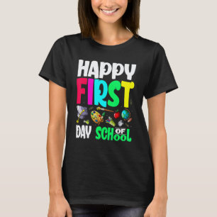 T-shirt Enseignante charmante jour de rentrée heureux