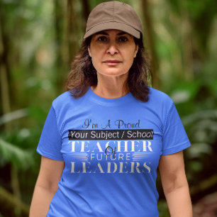T-shirt Enseignante de futurs leaders : enseignante de mat