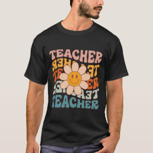 T-shirt Enseignante Rétro Daisy Colorée - Enseignante Écol