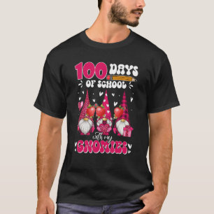 T-shirt Enseignants 100 Jours D'École Avec Mes Gnomies Val