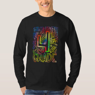 T-shirt Enseignants de 4e année Enfants heureux Premier jo