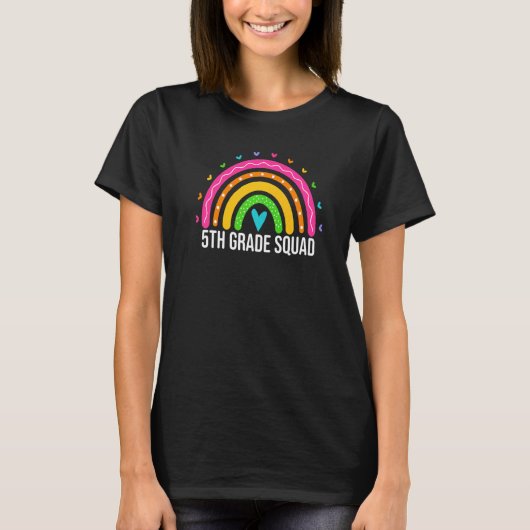 T-shirt Enseignants de cinquième année de l'équipe Filles (Devant)