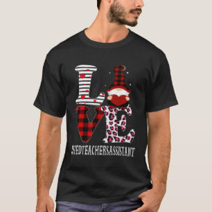 T-shirt Enseignants de vitesse Assistant Amour Leopard App