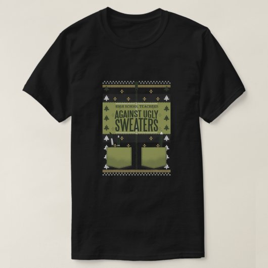 T-shirt Enseignants du lycée contre des pulls moch (Design devant)