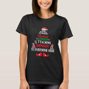 T-shirt Enseignants en chimie de Noël, Enseignants amusan