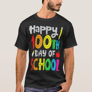T-shirt Enseignants Enfants Jour 100 École Enfant Heureux