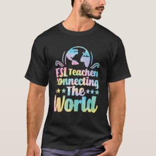 T-shirt Enseignants ESL Connecter Le Monde English Virtua