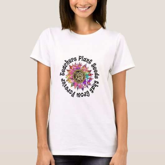 T-shirt Enseignants Graines Plantes (Devant)