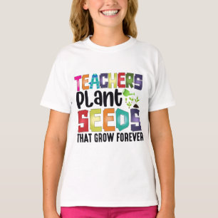 T-shirt Enseignants Graines Plantes Qui Croissent Pour Tou