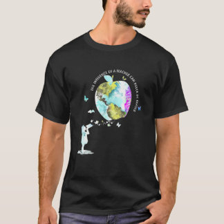 T-shirt Enseignants Jour Enseignant Est De Toucher Une Vie