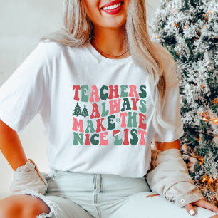 T-shirt Enseignants Nice Liste Noël