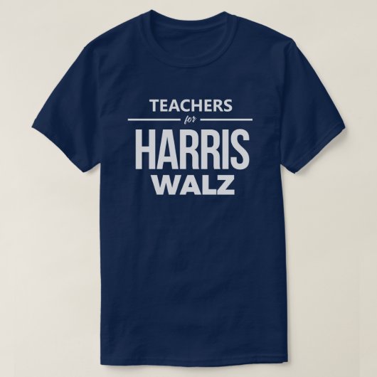 T-shirt Enseignants pour Harris Walz (Design devant)