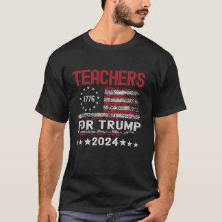 T-shirt Enseignants pour Trump 2024 Funny Election USA Dra
