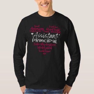 T-shirt Enseignants Principaux Adjoints Coeur Cute Retour