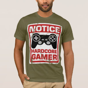 T-shirt Enseigne inconditionnelle d'avis de Gamer
