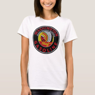 T-shirt Enseigne vintage en détresse de l'essence Washingt