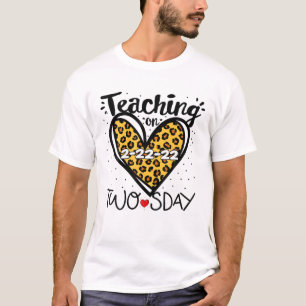 T-shirt Enseignement 2E Année Le Jour 2-22-22 Le 22 Févrie