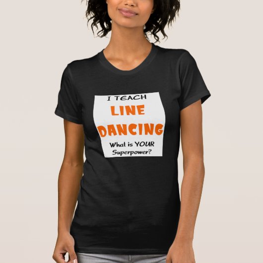 T-shirt enseignement de la danse en ligne (Devant)
