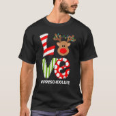 T-shirt Enseignement préscolaire Amour Reindeer Light Xmas (Devant)