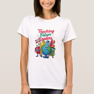 T-shirt Enseignement Rétro Dirigeants Futurs Enseignant Éc