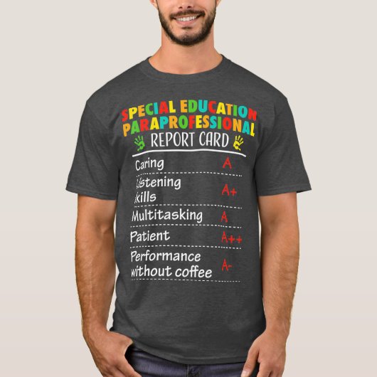T-shirt Enseignement spécial Paraprofessionnel Drôle Cadea (Devant)