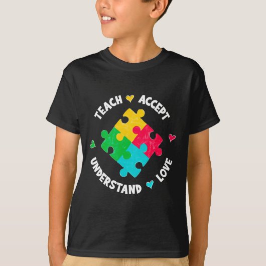 T-shirt Enseigner Accepter Comprendre Amour Enseignant Sen (Devant)