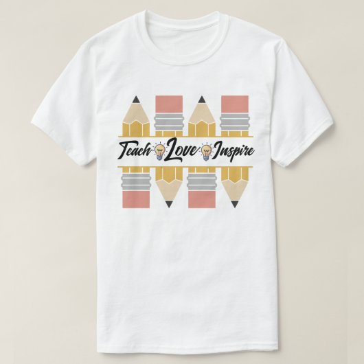 T-shirt Enseigner, Aimer, Inspirer (Design devant)