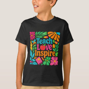 T-shirt Enseigner Amour Inspirer Enseignant Retour à l'éco