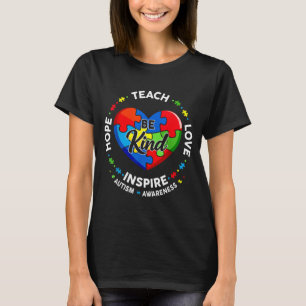 T-shirt Enseigner Amour Inspirer Puzzle pour Femmes Enseig