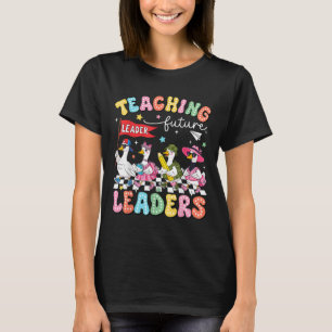 T-shirt Enseigner aux futurs leaders menés par une oie idi