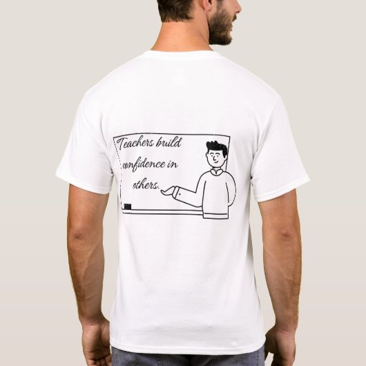 T-shirt Enseigner est l'amour dans l'action (Dos)