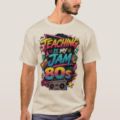 T-shirt Enseigner est mon truc 80s (Devant)