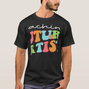 T-shirt Enseigner futurs artistes Retro Enseignants Étudia