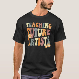 T-shirt Enseigner futurs artistes Retro Enseignants Étudia