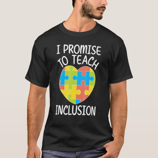 T-shirt Enseigner Inclusion SPED Enseignant Enseignant ens (Devant)