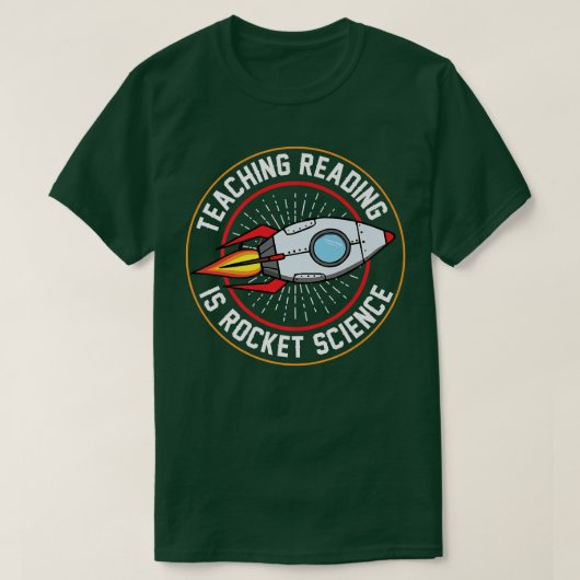 T-shirt Enseigner La Lecture Est Rocket Science Spécial Ed (Design devant)